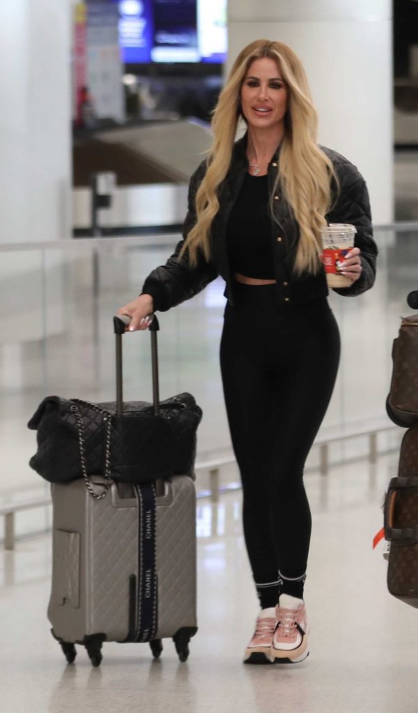 Kim Zolciak in a Black Jacket