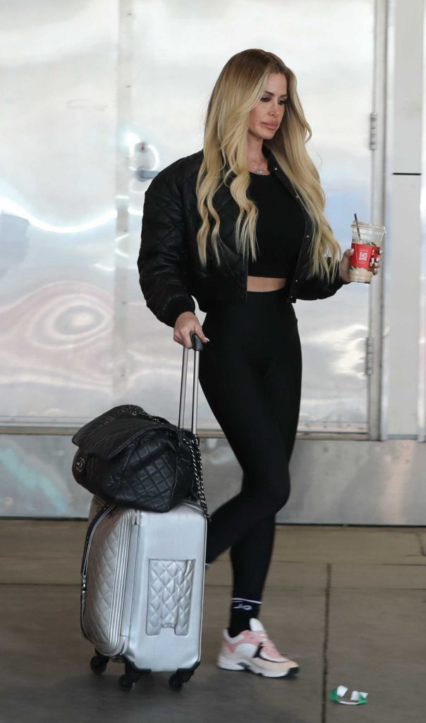 Kim Zolciak in a Black Jacket