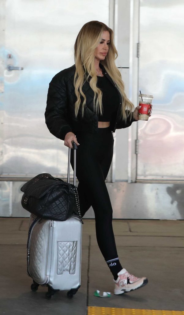 Kim Zolciak in a Black Jacket