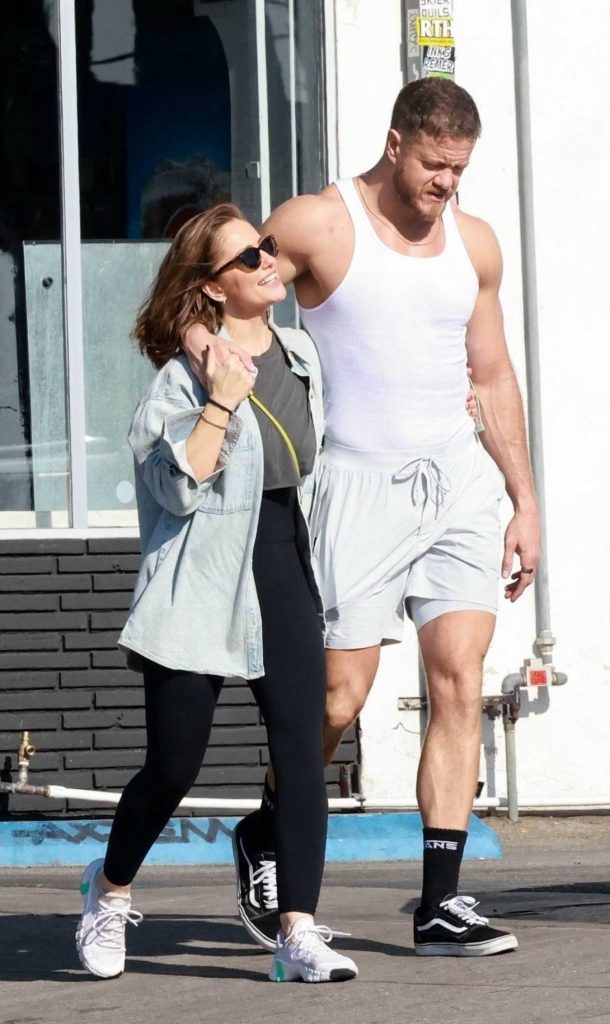 Minka Kelly in a White Sneakers