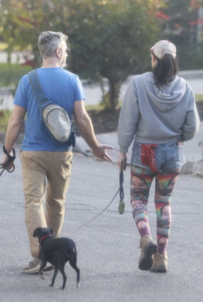 Sarah Silverman in a Grey Hoodie