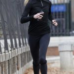 Amber Heard in a Black Cap Was Seen Jogging Through El Retiro Park in Madrid