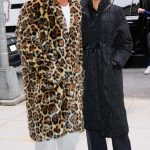 Ayda Field in a Black Puffer Coat Was Seen Out with Robbie Williams in New York City