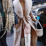 Chloe Bailey in a White Knee-Length Boots Was Seen Out in NYC