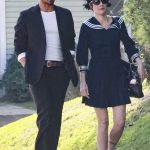 Halsey in a Navy Dress Was Seen Out with Avan Jogia in Los Feliz