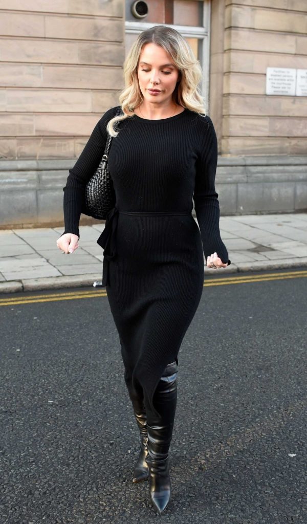 Helen Flanagan in a Black Dress