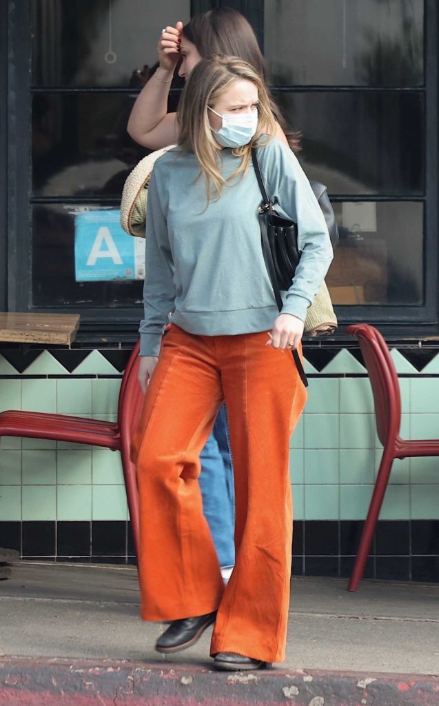 Joey King in an Orange Pants