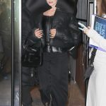 Julia Fox in a Black Outfit Leaves the WWHL Studios in NYC