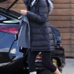 Lisa Rinna in a Black Puffer Jacket Arrives to Her Morning Yoga Session in LA