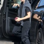 Lucy Hale in a Black Sweatpants Enjoying a Spa Day in Beverly Hills