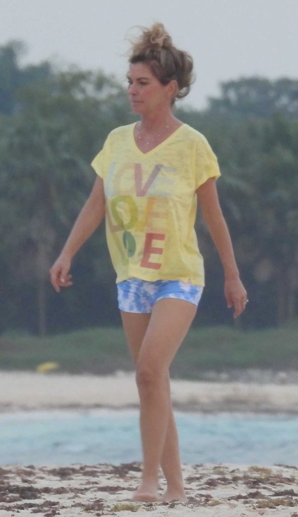 Shania Twain in a Yellow Tee