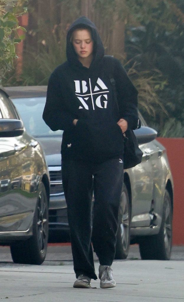 Shiloh Jolie-Pitt in a Black Hoodie