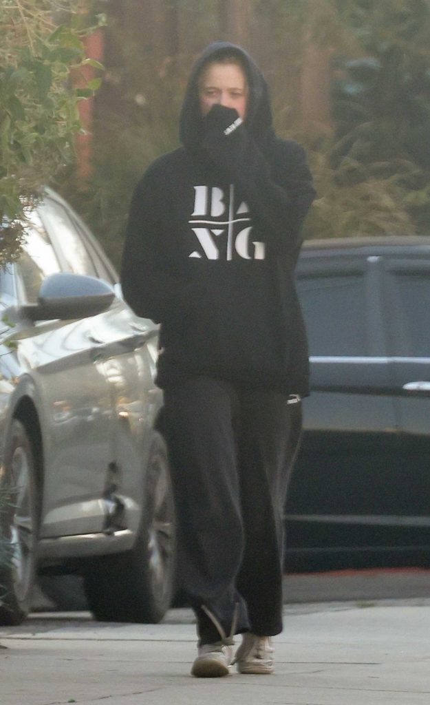 Shiloh Jolie-Pitt in a Black Hoodie