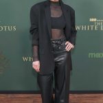 Emmanuelle Chriqui Attends The White Lotus Series Season 3 Premiere at Paramount Theatre in Los Angeles