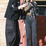 Stella Maxwell in a Black Leather Jacket Was Seen Out with Friend in LA