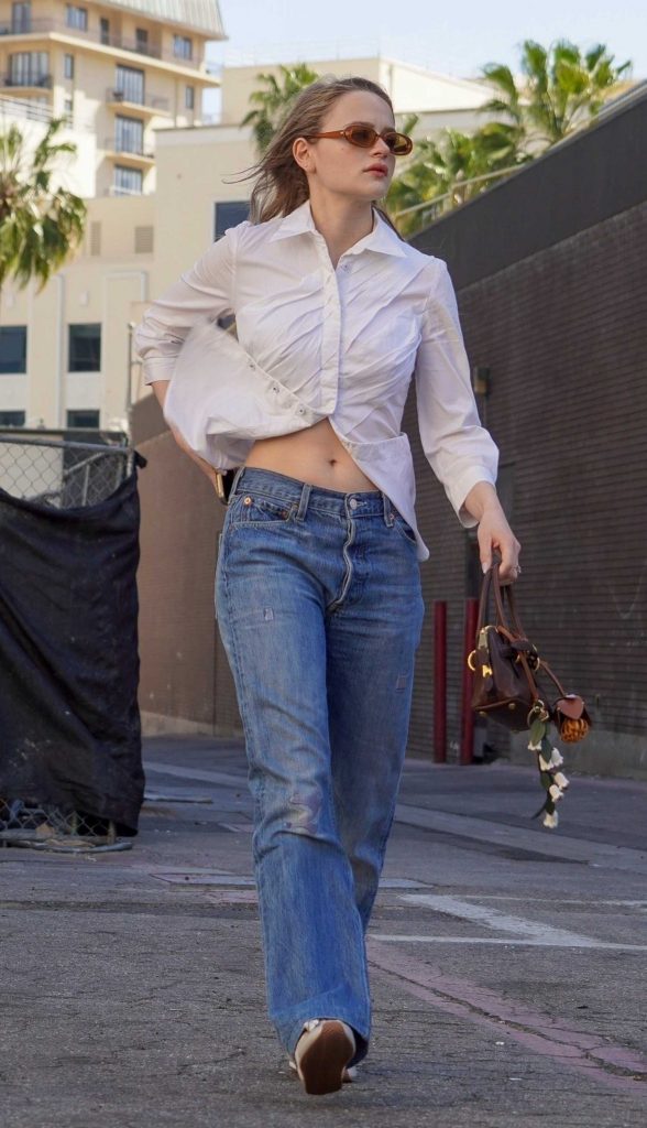 Joey King in a White Shirt