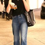 Lucy Hale in a Black Top Was Seen Out in Beverly Hills