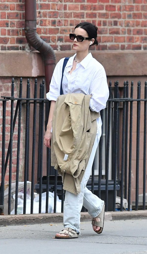 Jaimie Alexander in a White Shirt