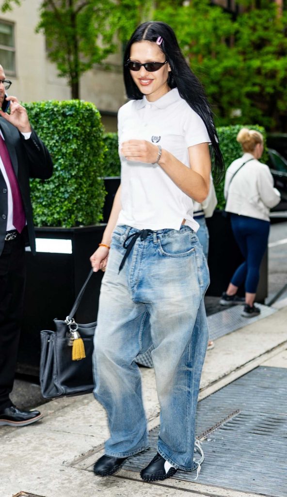 Amelia Hamlin in a White Polo