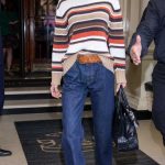 Bella Hadid in Blue Jeans Leaves Her Hotel in London