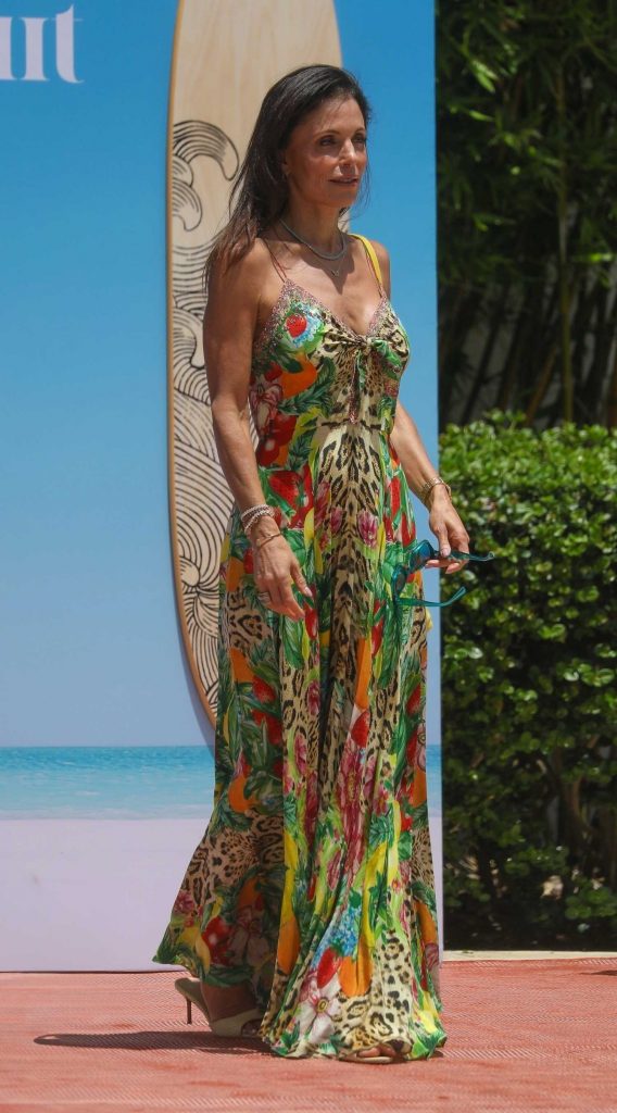 Bethenny Frankel in a Patterned Dress