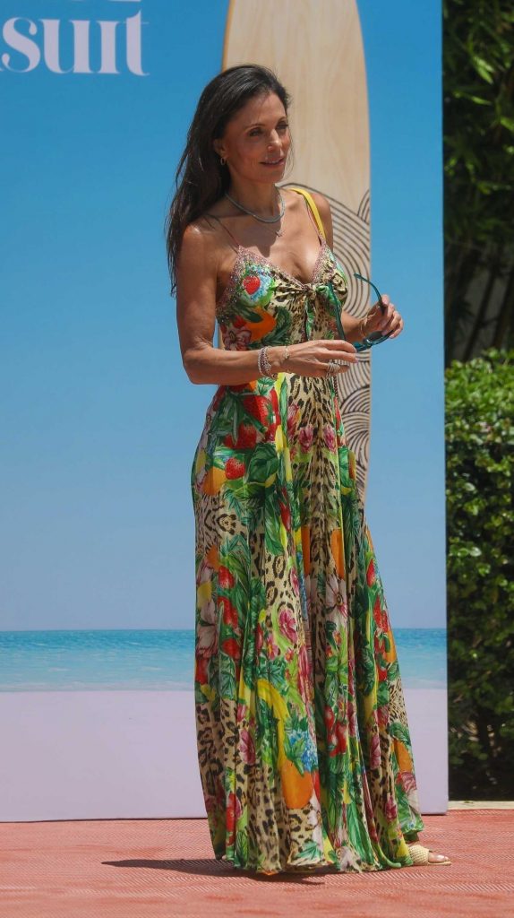 Bethenny Frankel in a Patterned Dress