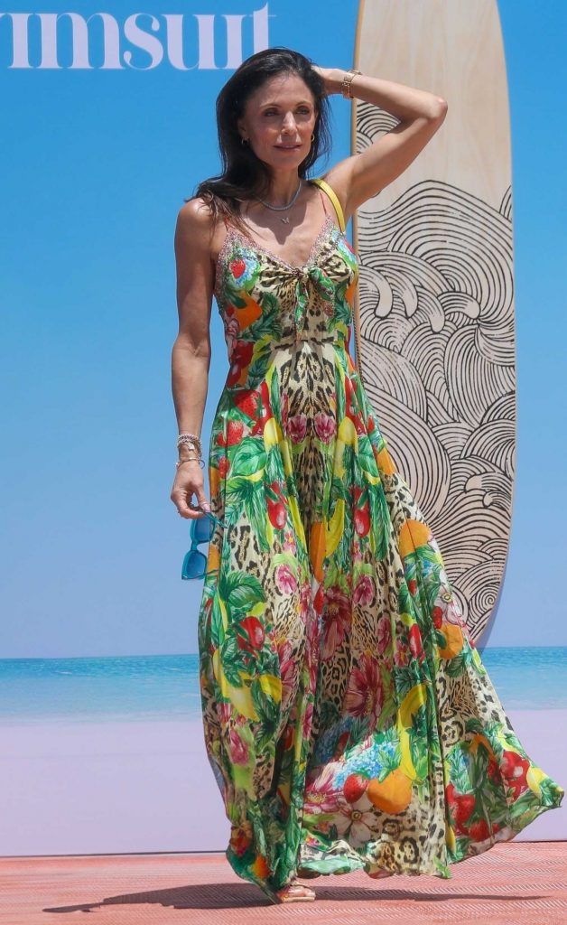 Bethenny Frankel in a Patterned Dress