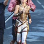 Camila Mendes Filming Scenes for Masters of the Universe in London
