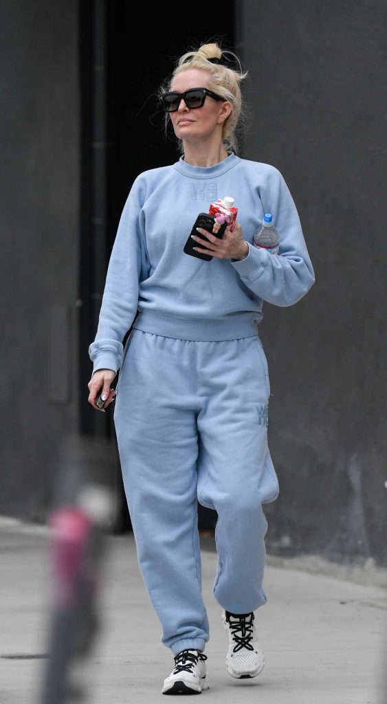 Erika Jayne in a Baby Blue Sweatsuit