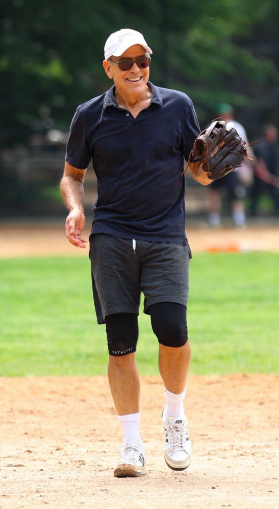 George Clooney in a White Cap