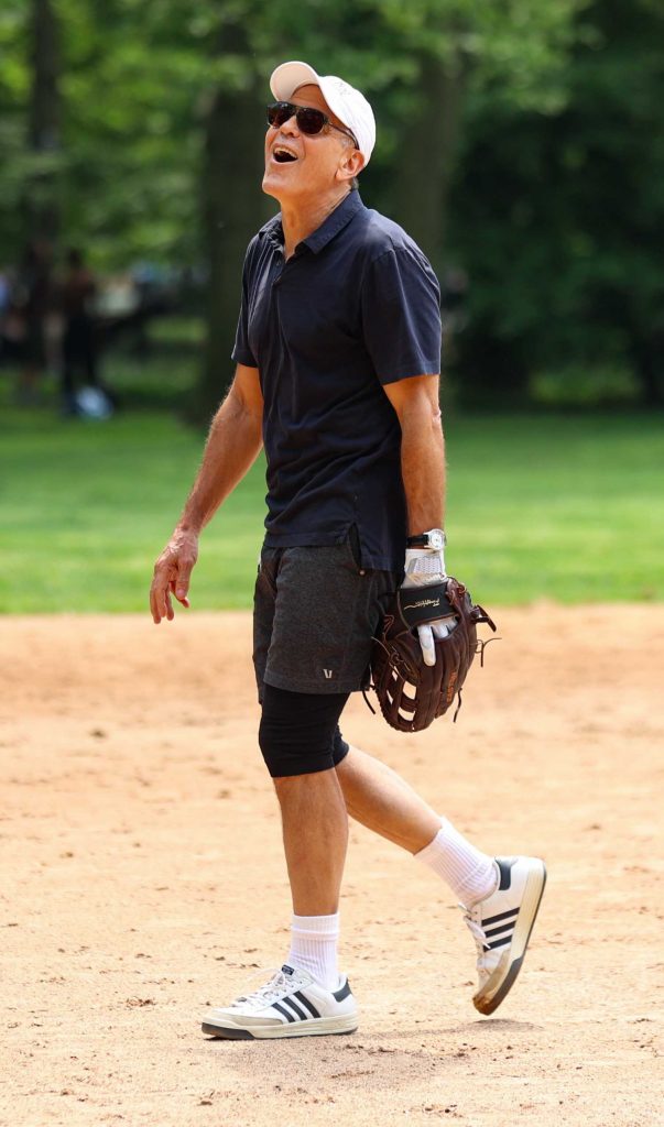 George Clooney in a White Cap