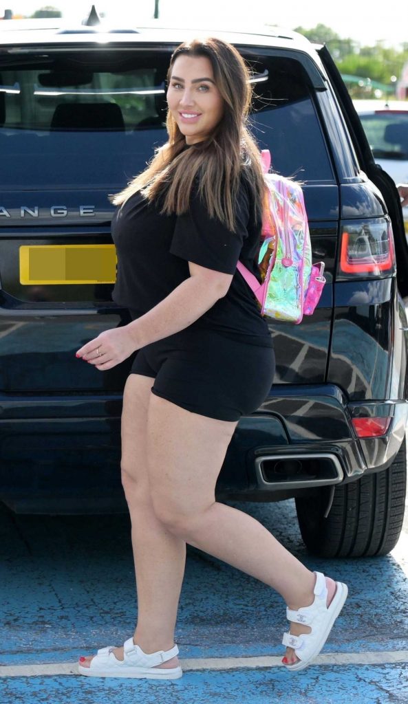 Lauren Goodger in a Black Tee