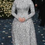 Pamela Anderson Attends 2025 Met Gala Celebrating Superfine: Tailoring Black Style at Metropolitan Museum of Art in New York City