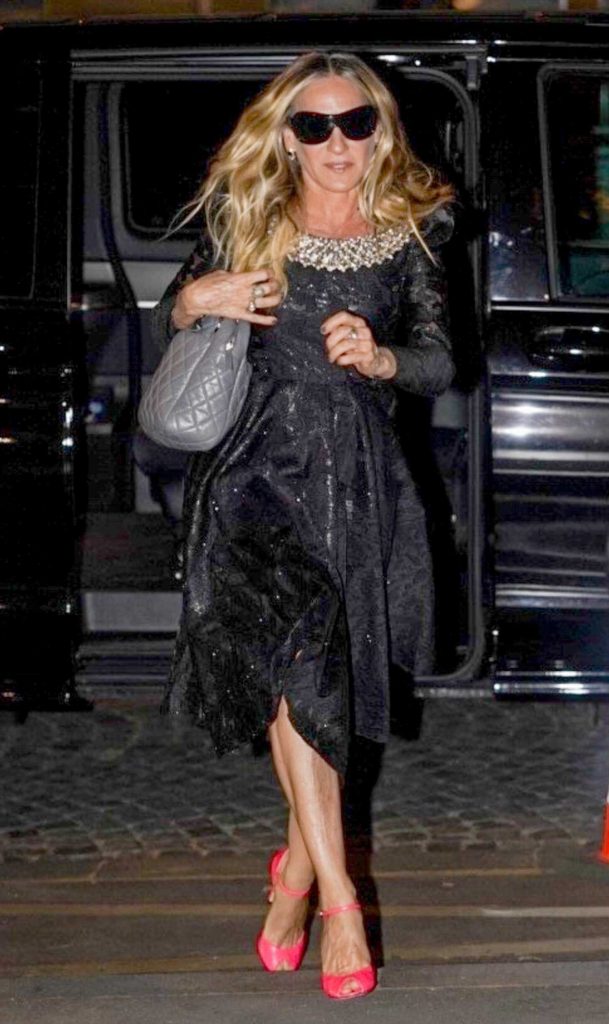 Sarah Jessica Parker in a Black Dress