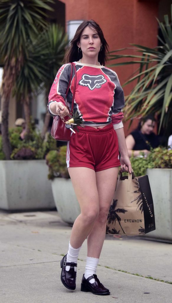 Scout Willis in a Red Shorts