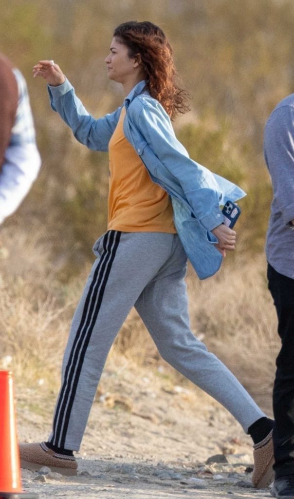 Zendaya in a Blue Shirt