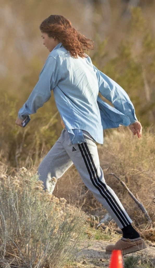 Zendaya in a Blue Shirt