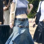 Caylee Cowan in a Grey Top Was Seen Out for Lunch with a Friend at All Time in Los Feliz