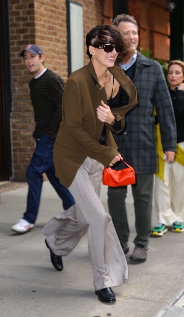 Dakota Johnson in a Tan Blazer
