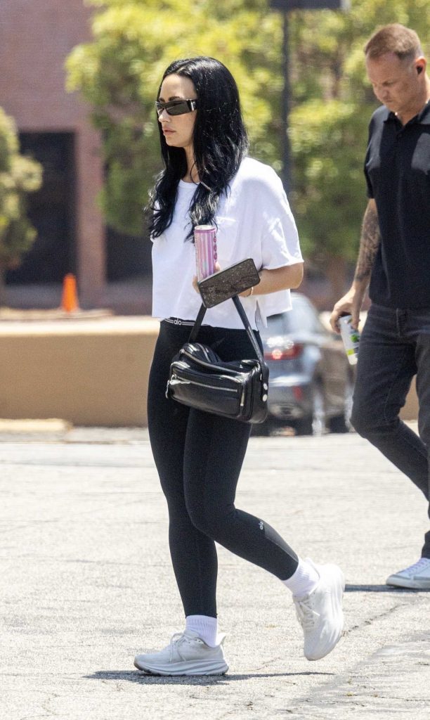 Demi Lovato in a White Sneakers