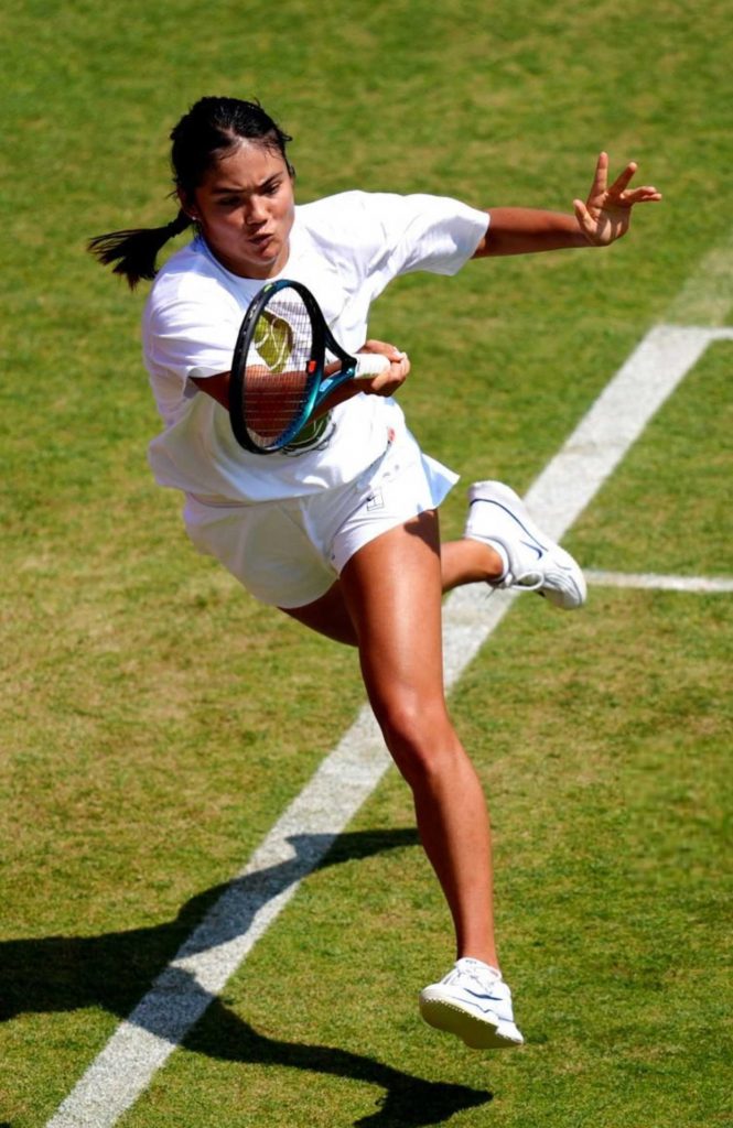 Emma Raducanu in a White Tee