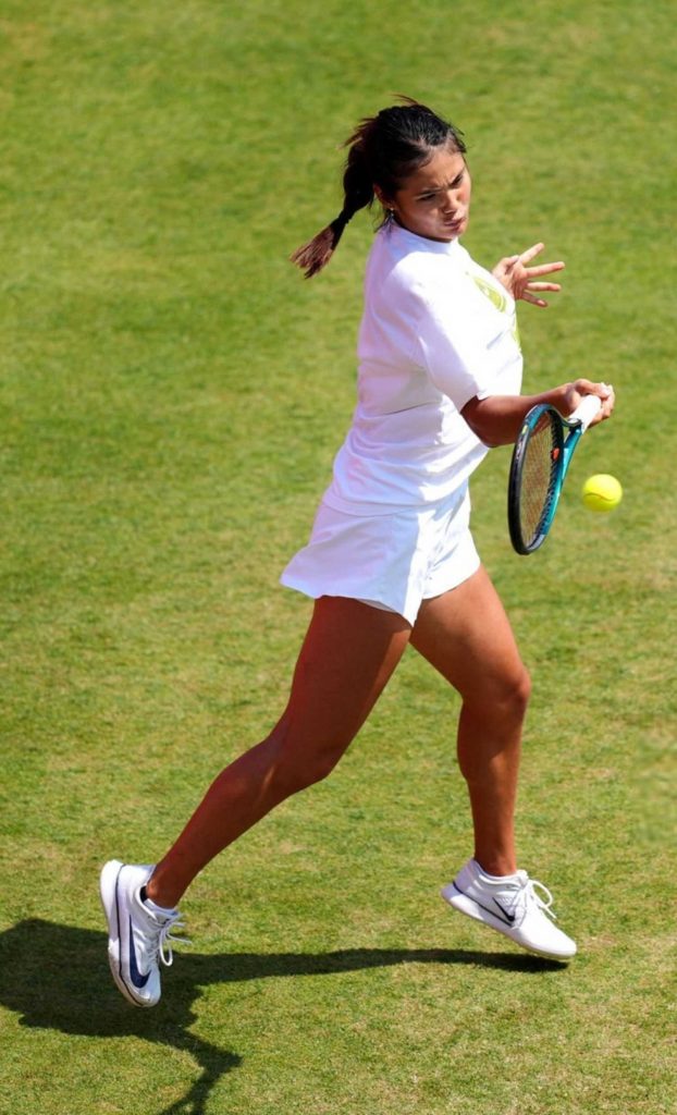 Emma Raducanu in a White Tee