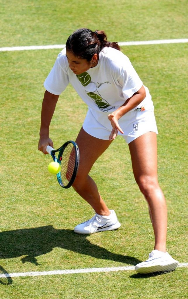 Emma Raducanu in a White Tee