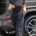 Molly-Mae Hague in a Black Tee Shopping at Dunelm in Cheshire