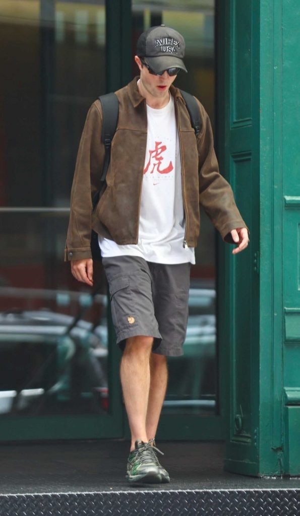 Robert Pattinson in a Black Cap