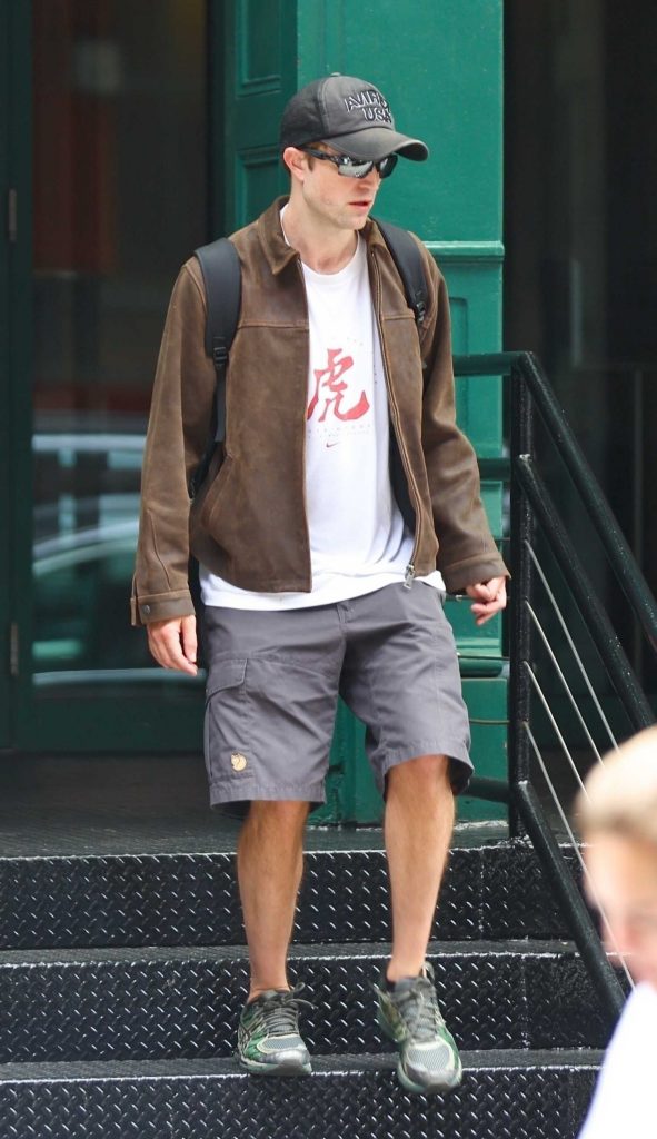 Robert Pattinson in a Black Cap