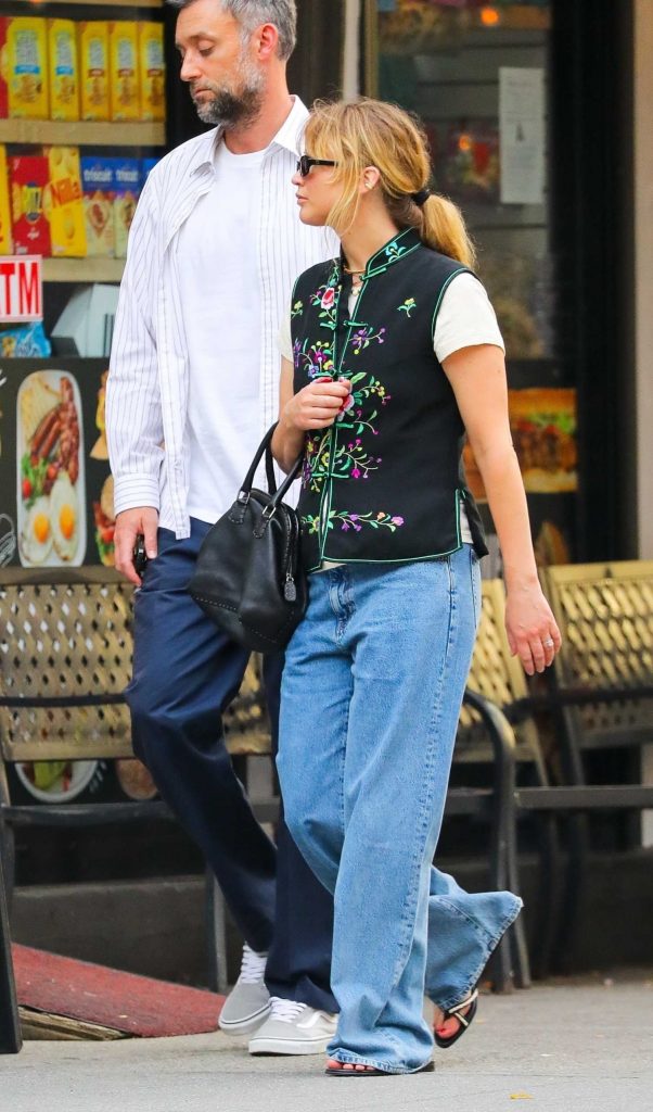 Jennifer Lawrence in a Blue Jeans