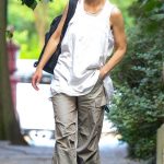 Katie Holmes in an Olive Pants Was Seen Out in New York