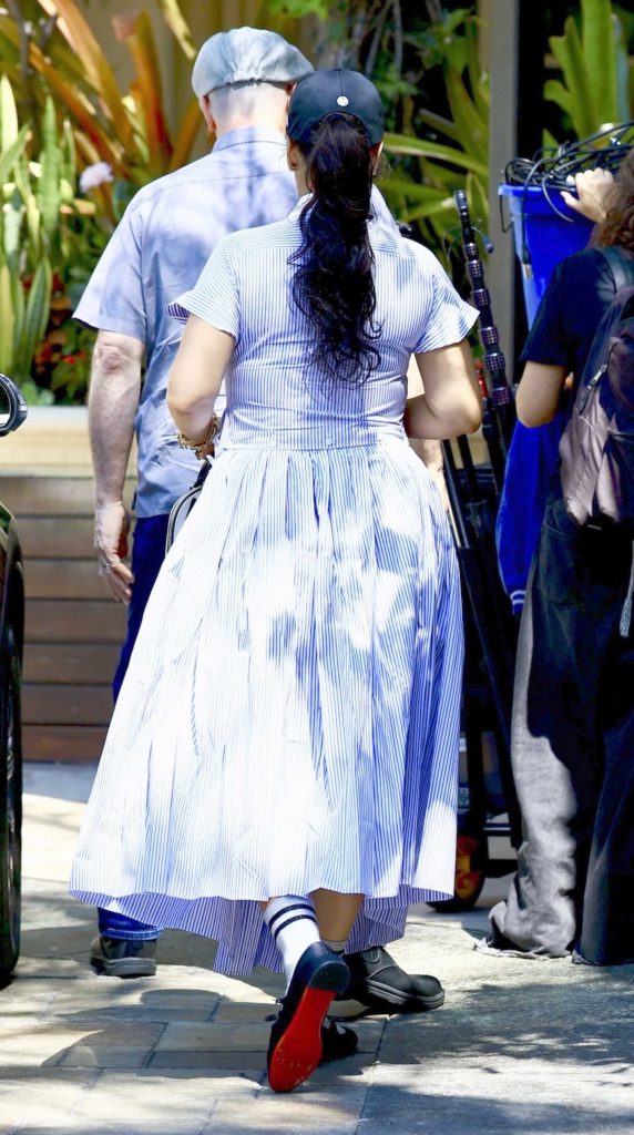 Rihanna in a Blue Cap