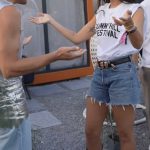 Dua Lipa in a White Tee Attends 2025 Sunny Hill Festival in Pristina